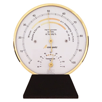 Goldspatz Wohnklima-Hygrometer mit Thermometer °C, 103 mm  (US-Version / Inch, °F)