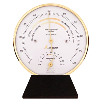 Goldspatz Wohnklima-Hygrometer mit Thermometer °C, 103 mm