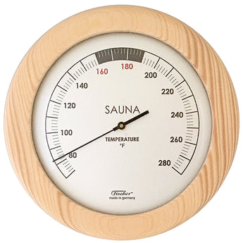 Fischer Sauna Messgerät, Holz, 155 mm, US-Version